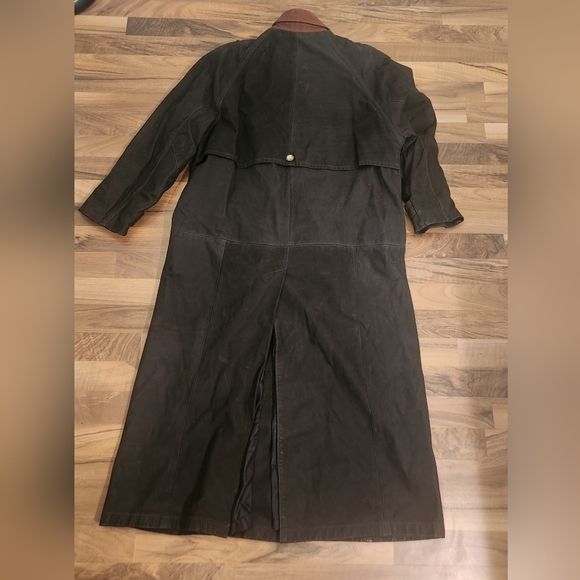 Lone Pine American Made Leather Barn Coat Jacket Men’s Size S - Picture 3 of 12